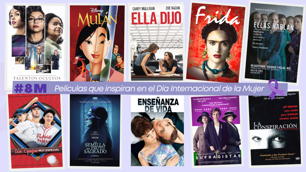 Top 10 de Películas que inspiran en el Día Internacional de la Mujer.